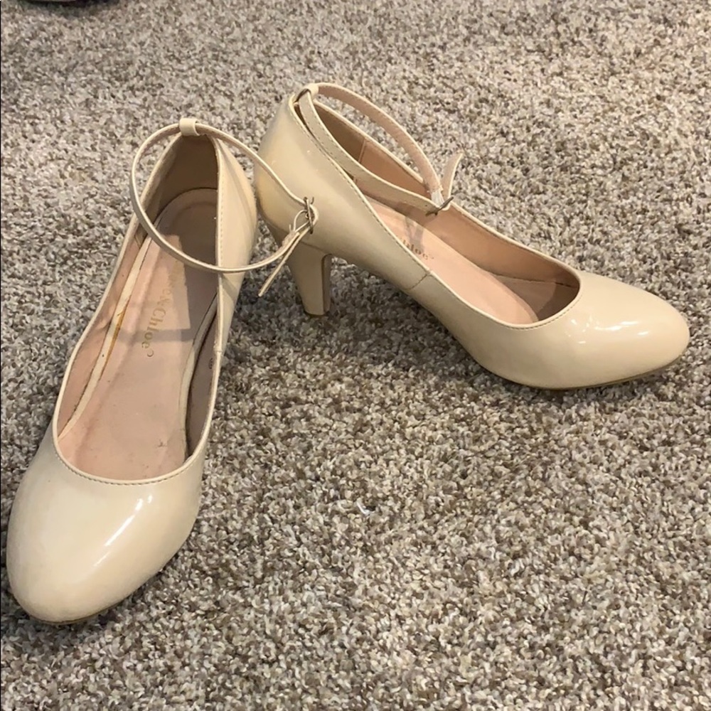 Tan pumps